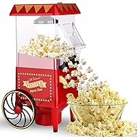 Hot Air Popper Popcorn Maker with 2 Popcorn Boxes for Home, 1200W Air Popcorn  Popper, BPA Free Small Popcorn Maker, No Oil 2 Minutes Fast Air Popped Popcorn  Maker, ETL Certified Mini