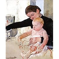 17 Paintings Bathing the Young Heir mothers children Mary Cassatt maternite Oil Art on Canvas - Famous Artworks -Size04, 50-$2000 Hand Painted by Art Academies' Teachers