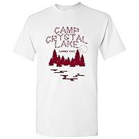 Camp Crystal Lake - Funny 80s Horror Movie Halloween T Shirt