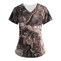 Shirts for Women,Short Sleeve Loose Tops Plus Size Casual Tops V Neck Casual Summer T-Shirts Spring Tops