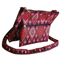 PANISA : Thai fabric patten Make in Thailand - Thai bags - Shoulder bag - Crossbody - Tote - Messenger bag - Hippie - Hobo (E-San)