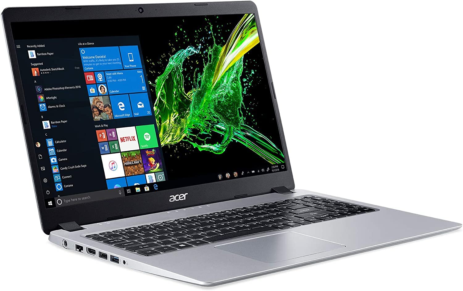 Acer Aspire 5 15 Laptop, AMD 2-Core Ryzen 3 3200U, 15.6