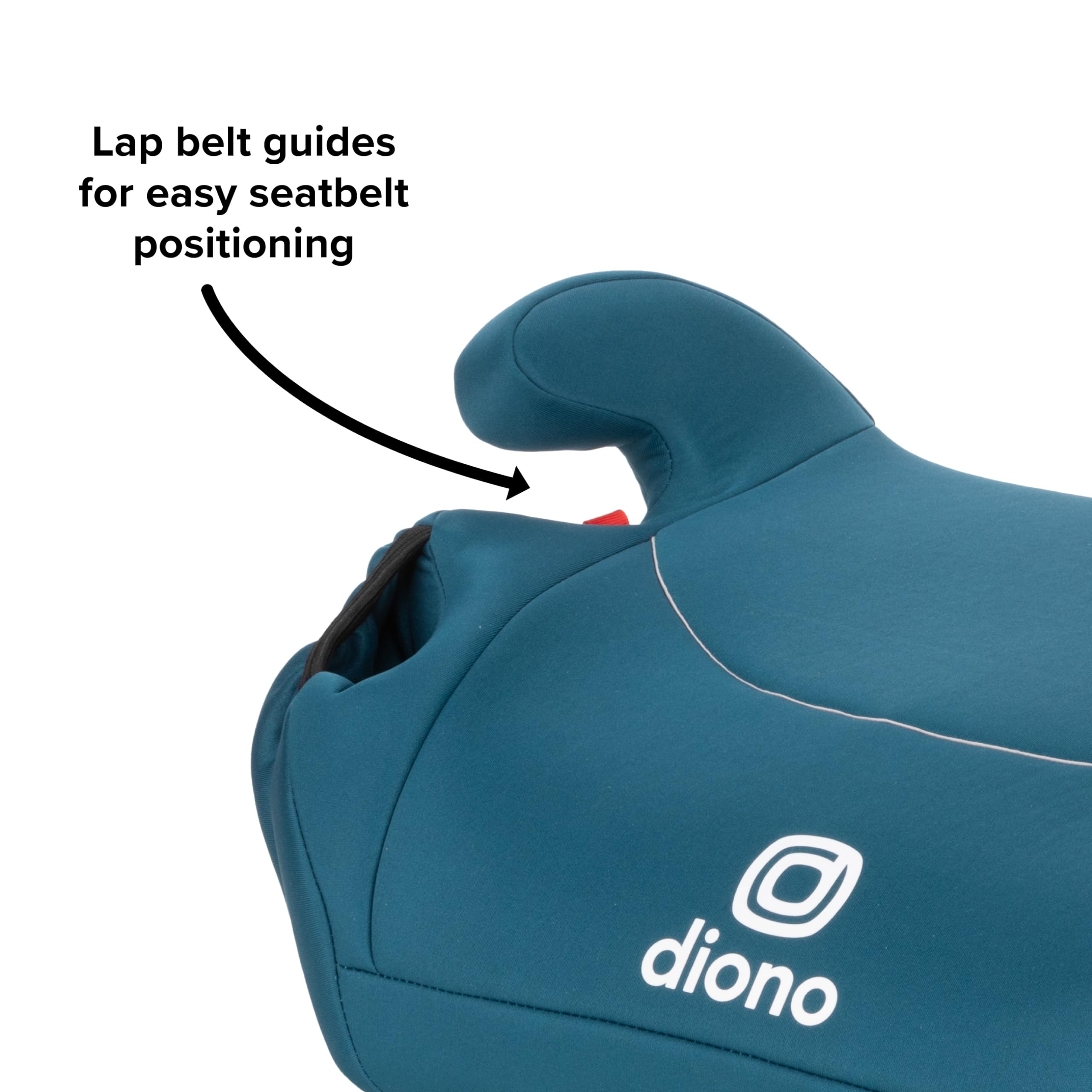 Diono Solana, No Latch, Pack of 2 Backless Booster Car Seats, Lightweight, Machine Washable Covers, Cup Holders, Black/Blue Razz Ice