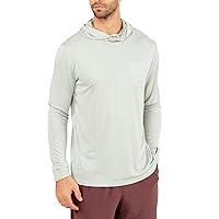 Free Fly Men's Lightweight Hoodie - UPF 20+ Sun Protection Moisture Wicking, Breathable Bamboo Viscose Outdoor Shirt for Men