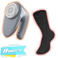 Bymore Fabric Shaver, Sweater Shaver for Clothes, Bymore 2 Pairs Thermal Socks for Men