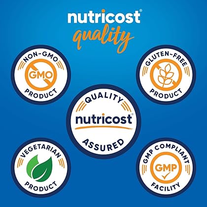 Nutricost L-Glutamine 800mg, 180 Capsules - Gluten Free, Non-GMO