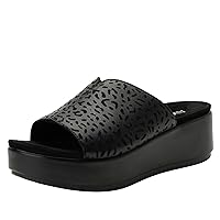 Alegria Triniti - Timeless Leather Platform Sandal - Comfort, Arch Support and Stylish Women's Sandal for Everyday Elegance - Slip-Resistant Wedge Slide