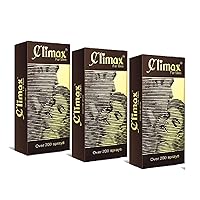 Men's Climax Spray for Men Long-Lasting Formula, Boost Endurance Strength and Stamina Fast Acting Over 200 Sprays (Pack of 3)