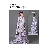 Butterick B6692E5 Women's Historical Jacket and Skirt Costume Sewing Patterns, Sizes 14-22