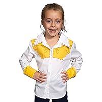 Jessie Cowgirl Kids Children Halloween Costume Cosplay Long Sleeve Button Up Shirt