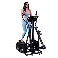 Body-Solid (E400) Elliptical Trainer Machine, Cardio Workout Crosstrainer Exercising Machines for Home & Commercial Gym with 300lb Weight Capacity