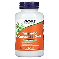 Supplements, Tumeric Curcumin (Curcuma longa) Gels, Standardized Extract, Herbal Supplement with 95% Curcuminoids, 60 Softgels
