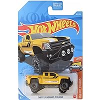 Hot Wheels Chevy Silverado Off Road, [Yellow] 185/250 Hot Trucks 2/10