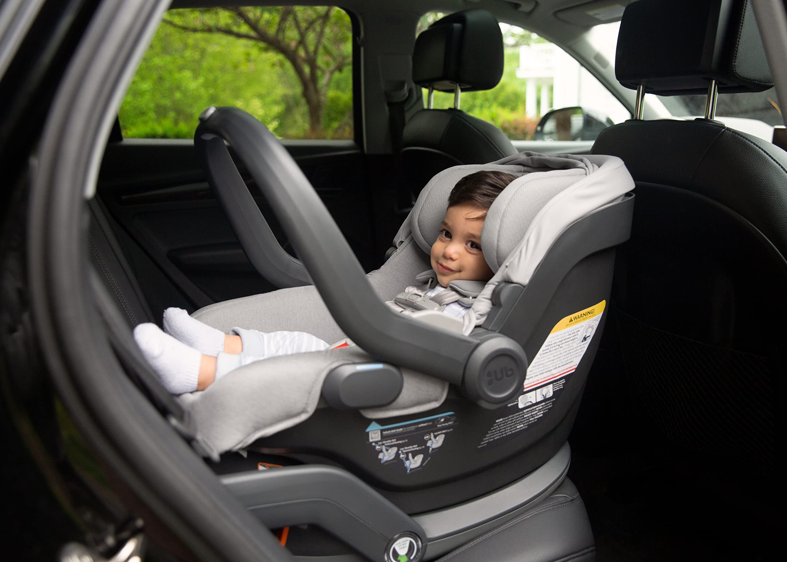 Mesa V2 Infant Car Seat - Greyson - Charcoal Melange | Merino Wool + Base for Mesa/Mesa V2