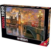 Anatolian Westminster Sunset Jigsaw Puzzle (1000 Piece), Multicolor (PER1023)