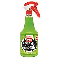 Griot’s Garage 10978 Ceramic 3-in-1 Wax 22oz, Easy-to-Use SiO2 Coating Providing Durable Protection & Long-Lasting Water Beading on Paint, Wheels, Plastic, Rubber Trim, Chrome, & More