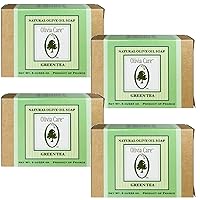 Premium Green Tea Bath & Body Bar Soap | Organic, Vegan & Natural | Olive Oil | Repairs, Hydrates, Moisturizes & Deep Cleans | Good for Sensitive Dry Skin | Made in USA | 8 OZ – (4 PACK)