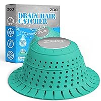 Bathtub Drain Hair Catcher, Silicone Collapsible 1 Pack Drain Protector for Pop-Up and Regular Drains of Shower, Bathtub, Tub, Bathroom, Sink, Mint Green