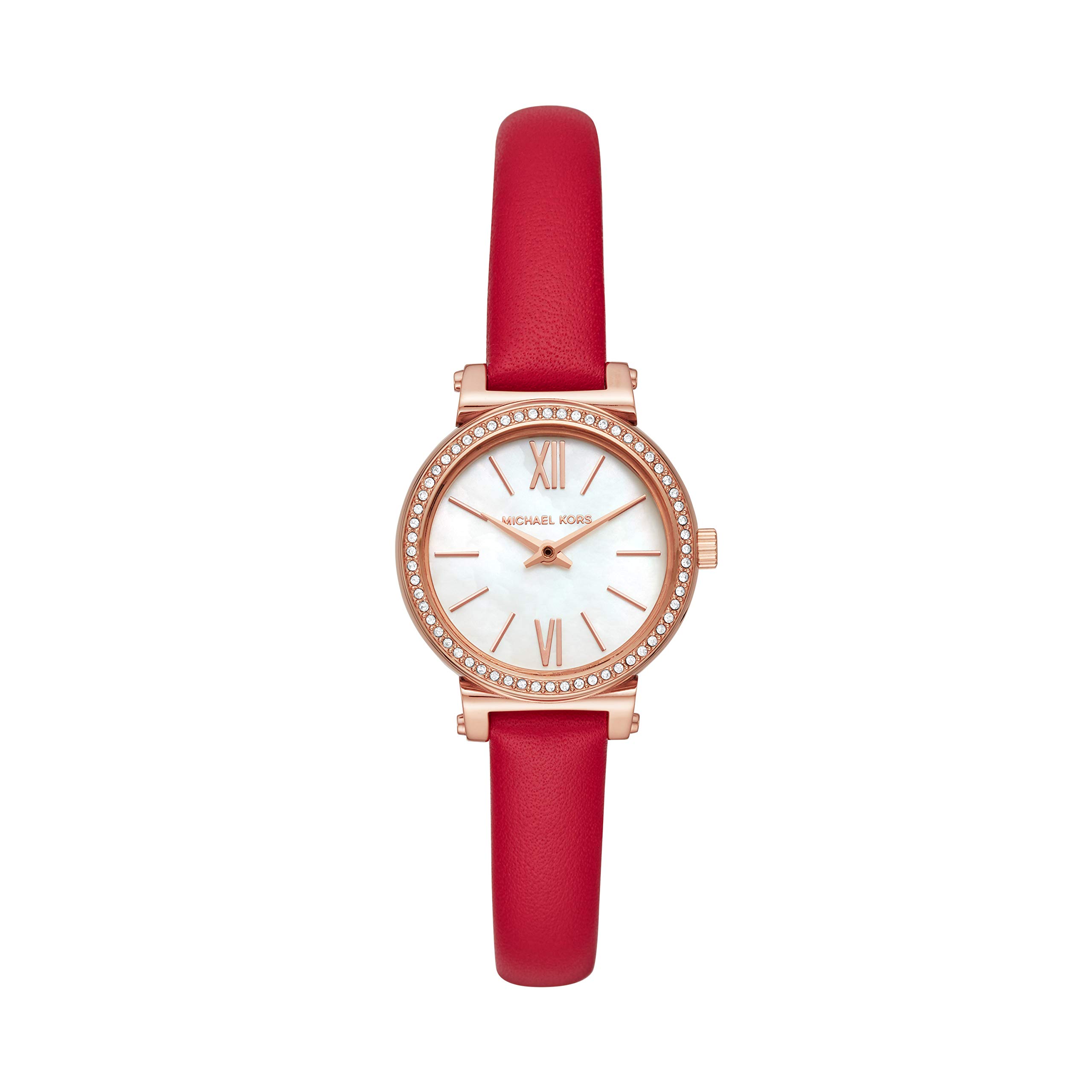 Mua Michael Kors Womens Sofie Stainless Steel Quartz Watch with Leather  Strap Red 10 Model MK2850 trên Amazon Mỹ chính hãng 2023  Giaonhan247