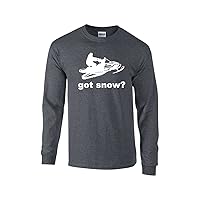 Got Snow? Funny Snowmobile Snowboard Skiing Cold Weather Winter Sports Unisex Long Sleeve T-Shirt