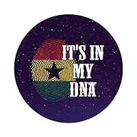 30 Pcs Stickers It's in My DNA Ghana Flag Fingerprint Decals Gift Tags Ghana Stickers Christmas Decals Stickers for Water Bottles Laptop Envelope Seals Goodie Bags 1.5 Inches