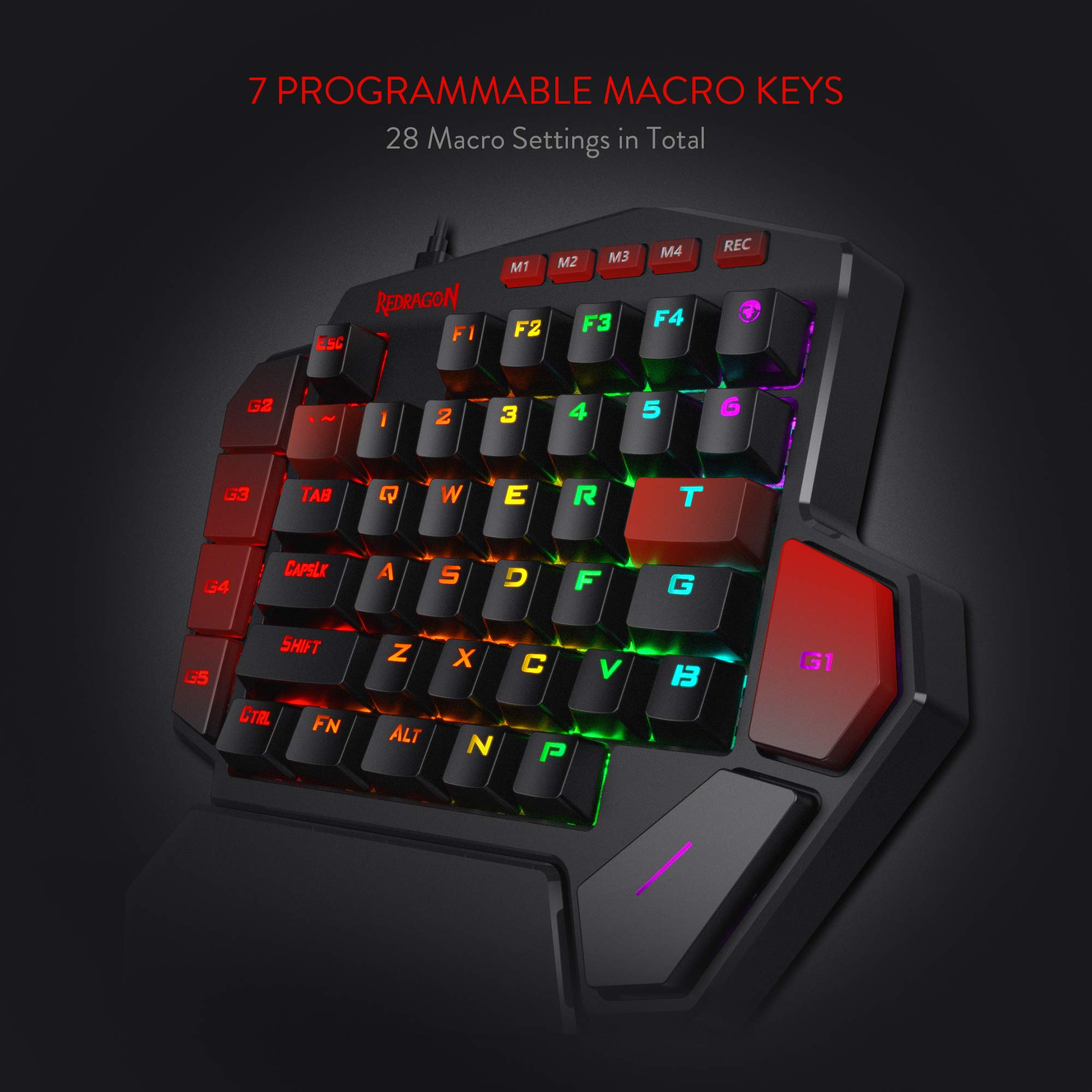 Redragon M908 MMO Mouse K585 Gaming Keyboard Bundle