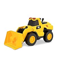 CAT Construction Toys, Motorized Front Loader Truck Toy, 6 Unique Sounds, 2 Motorized Functions, Lights & Sounds, Includes 3 AA Batteries.