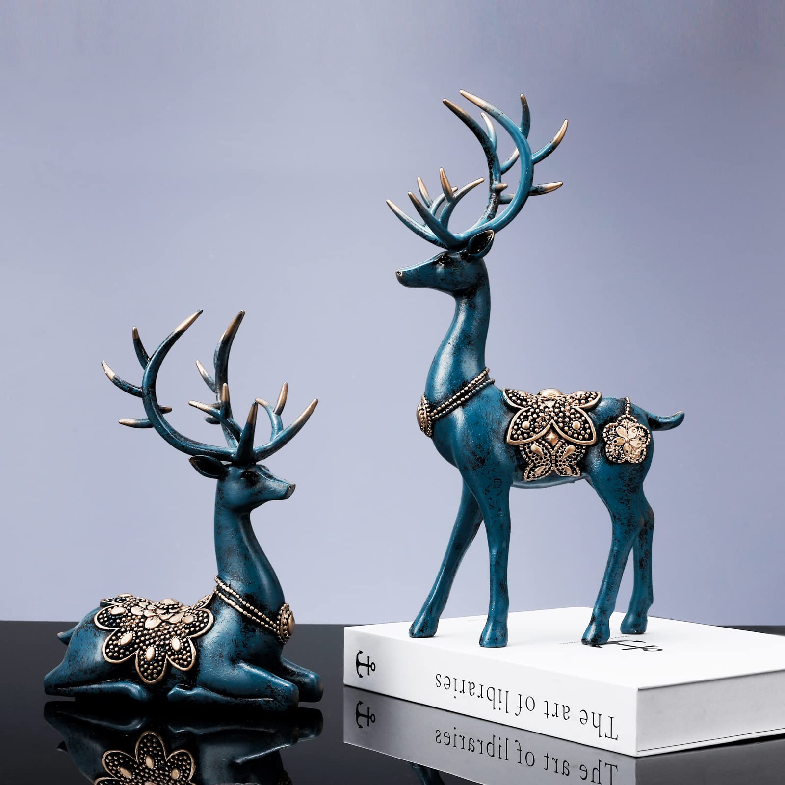Concrete Deer Garden statues for Home décor Free Shipping in the USA -  Garden statuary in USA