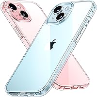 for iPhone 15 Case Clear, [Not Yellowing] [15FT Mil-Grade Protection] Slim Shockproof Phone Cases for iPhone 15 Phone 2023- HD Clear