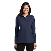 Port Authority Ladies Long Sleeve Silk Touch Polo. L500LS