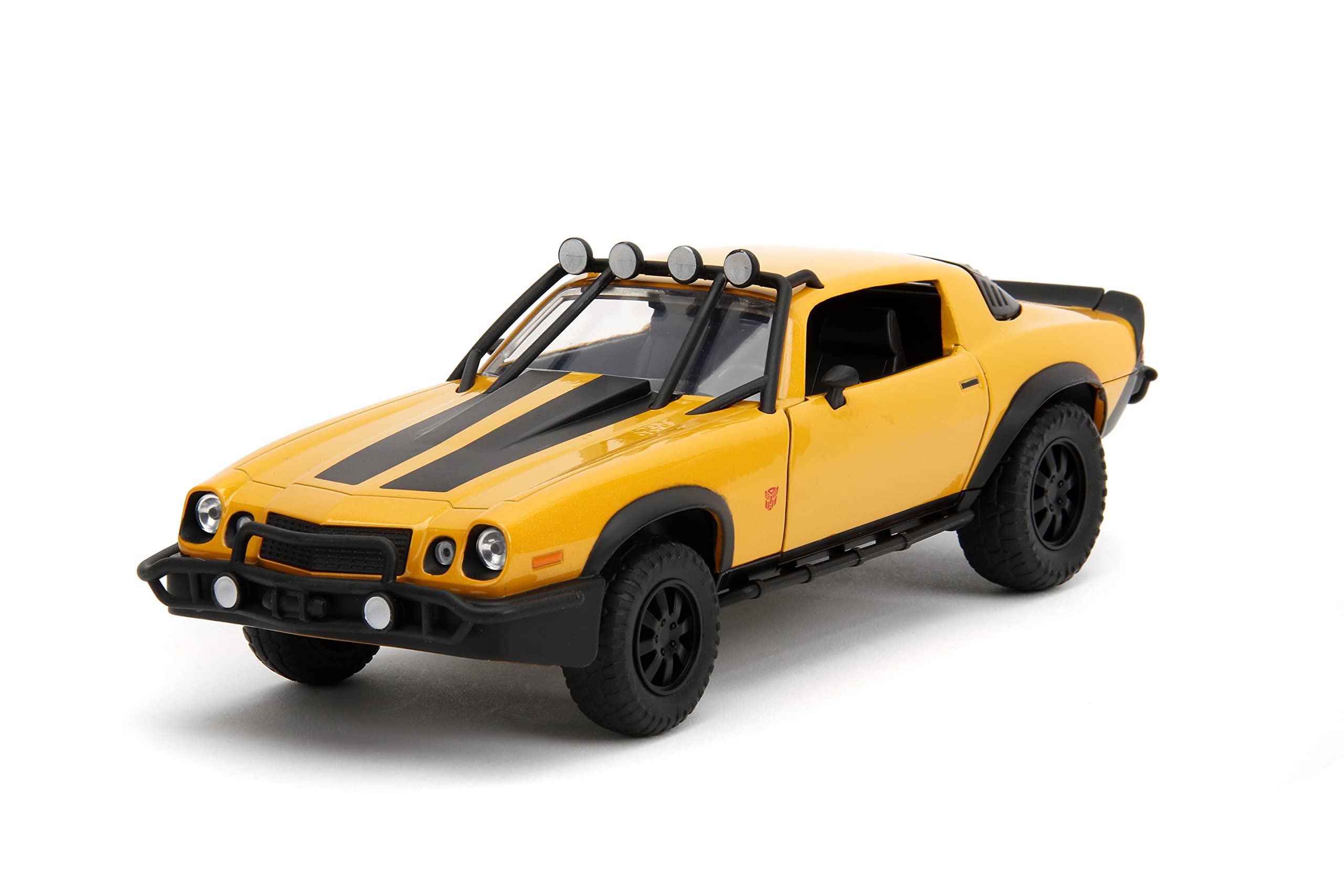 Transformers Rise of The Beast 1:24 1977 Chevy Camaro Bumblebee & Badge Die-Cast Car, Toys for Kids and Adults