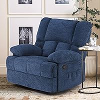 Rocking Rocker Recliner Sofa for Living Room Chair for Adults, Blue