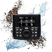 BOSS Audio Systems MGV520B Marine Gauge Receiver – Weatherproof, 3 Inch LCD, Built-in Amplifier, Bluetooth, Digital Media MP3 Player, No CD Player, USB Port, AM/FM Radio