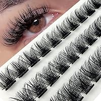 HBZGTLAD No Glue Needed Cluster Lashes DIY Press-On Easy to Graft Individual Eyelashes Extension False Mink Cilios Makeup Tool (NL)