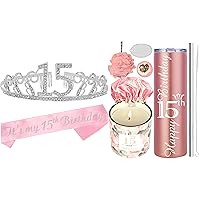 15th Birthday Gifts for Girl, Happy 15th Birthday Party Supplies, 15th Birthday Party Supplies, 15 Birthday Gifts, Gifts for 15th Birthday Girl, 15th Birthday Decorations for Girls