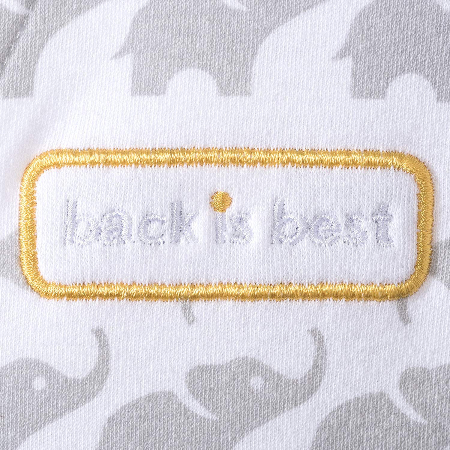 Halo Sleepsack Cotton Wearable Blanket, Grey Elephant Graphics, Medium