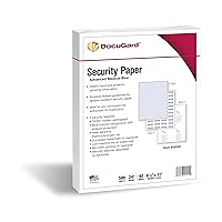 DocuGard Advanced Medical Security Paper for Printing Prescriptions and Preventing Fraud, CMS Approved, 7 Security Features, Laser and Inkjet Safe, Blue, 8.5 x 11, 24 lb., 500 Sheets (04545)