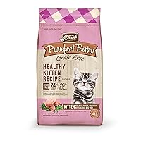 Merrick Purrfect Bistro Premium Grain Free Natural Dry Cat Food For Young Cats, Healthy Kitten Food Recipe - 4 lb. Bag