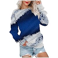 Women's Long Sleeve Tops Crew Neck Halloween Print Tees Basic Tops Lightweight T Shirts Pullover Tops