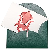 Giant Squid Animal All Occasion Greeting Cards 4