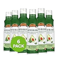 Pompeian Keto Extra Virgin Olive Oil & 100% Avocado Oil Cooking Spray, Great for Sauteing, Stir-Frying, & Roasting, Naturally Gluten Free, Non-Allergenic, Non-GMO, No Propellants, 5 FL. OZ.(Pack of 6)