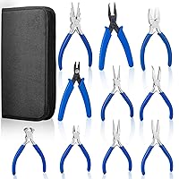 Shynek Jewelry Pliers, Set of 10 Professional Jewelry Making Pliers Tools for Craft, Wire Wrapping