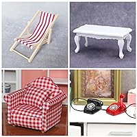 AirAds (Lot 4) 1:12 Scale Dollhouse Accessories Dolls furnitures 1 Chair 1 Sofa 2 Phones 1 Coffee Table