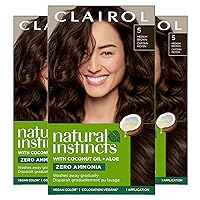 Clairol Natural Instincts Demi-Permanent Hair Dye, 5 Medium Brown Hair Color, Pack of 3