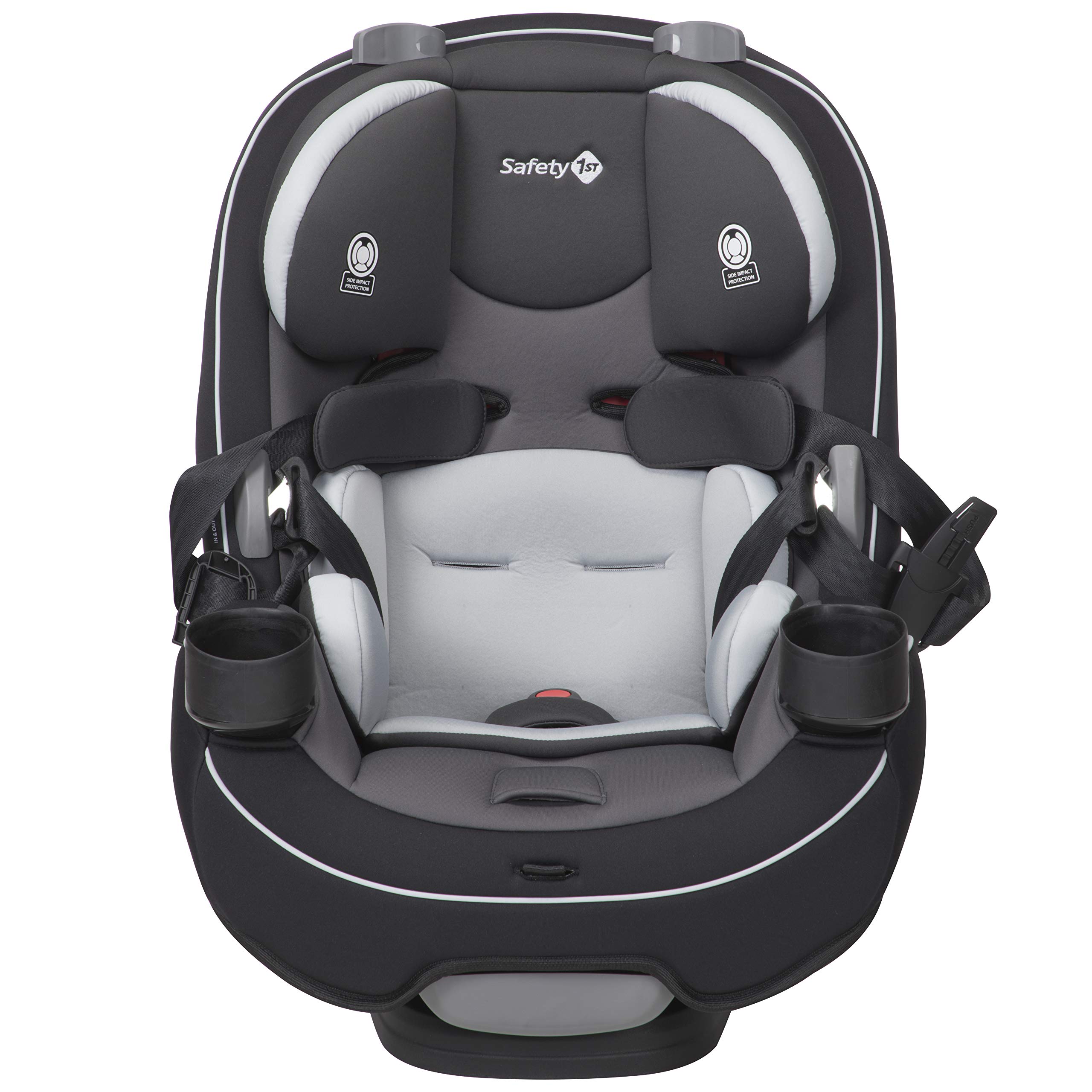 Safety 1st Grow and Go All-in-One Convertible Car Seat,Rear-Facing 5-40 pounds, Forward-Facing 22-65 pounds, and Belt-Positioning Booster 40-100 pounds, Carbon Ink