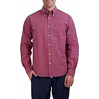 Brooks Brothers Men's Friday Poplin Long Sleeve Pattern Sport Shirt