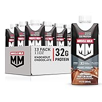 Pro Advanced Nutrition Protein Shake, Knockout Chocolate, 11 Fl Oz Carton, 12 Pack, 32g Protein, 1g Sugar, 16 Vitamins & Minerals, 5g Fiber, Workout Recovery, Packaging May Vary