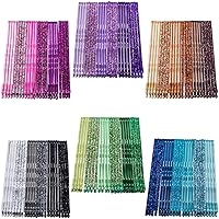 ANCIRS 144pcs Glittering Bobby Pins for Women, Assorted Color Hair Styling Pins for Various Hairstyles, Metal Invisible Hair Clips Barrettes Accessories for Girls Hair Grips