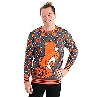 Fun Costumes Adult Care Bears Trick-or-Sweet Bear Halloween Sweater Medium Orange