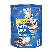 Purina Friskies Cat Treats, Party Mix Beachside Crunch - 20 oz. Pouch